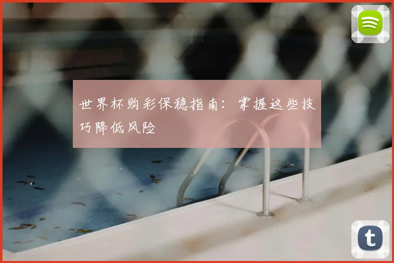 世界杯购彩保稳指南:掌握这些技巧降低风险